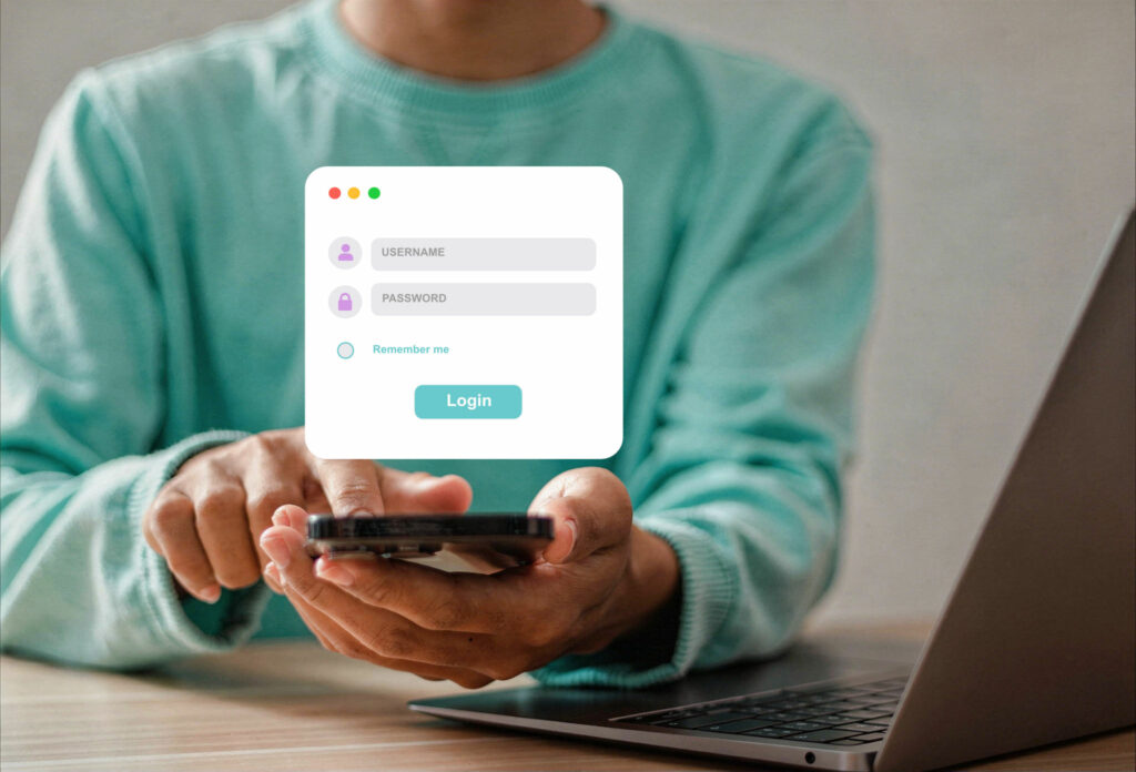 Log in image.